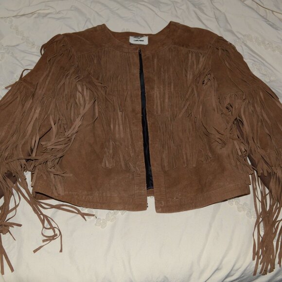 Carmar Suede Leather Fringe Jacket - Picture 2 of 9